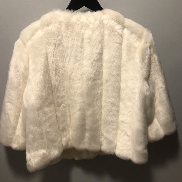 Ivory Fur Faux Jacket - Picture 4 of 6